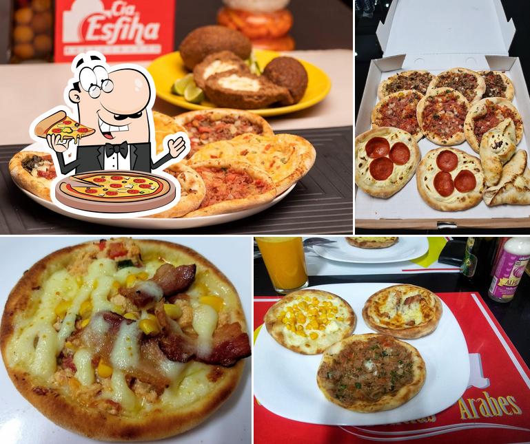 No Cia da Esfiha Cozinha Artesanal, você pode pedir pizza