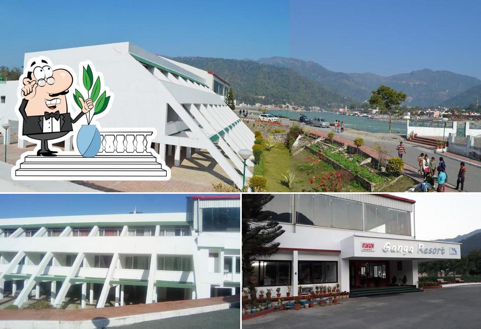 Enjoy the view at the outside area of Ganga Resort, GMVNL