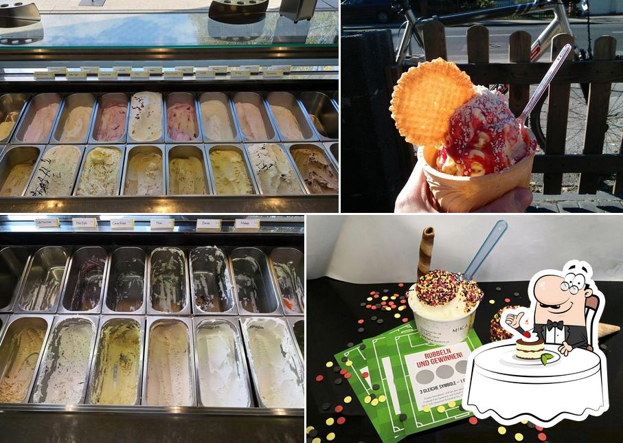 Mika's Eisbox serviert eine Auswahl von Desserts 