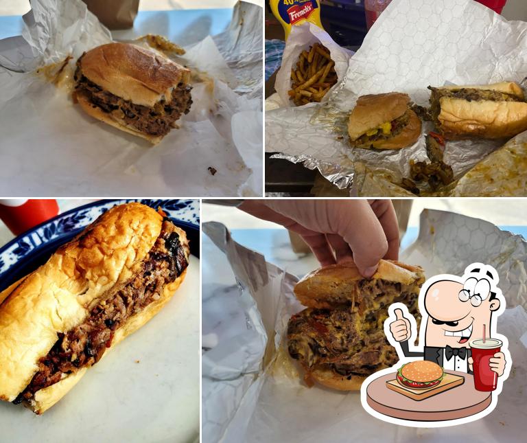 Get a burger at Cheesesteak Whizard Eastlake