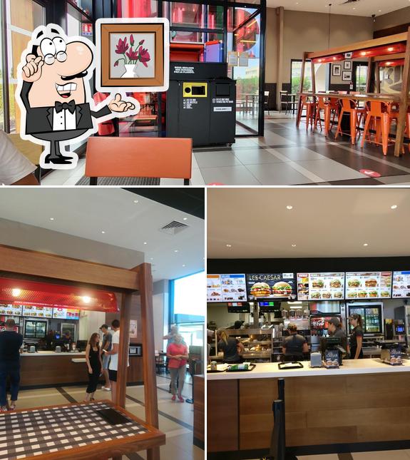 L'intérieur de Burger King