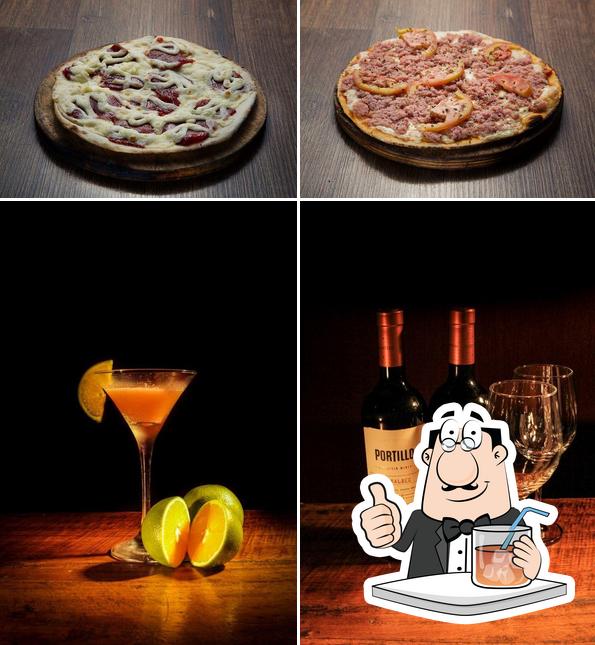Напитки и еда в Caraiva Pizzaria
