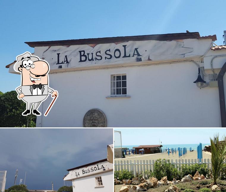 Curiosa tra la parte esterna di Ristorante La Bussola Ostia