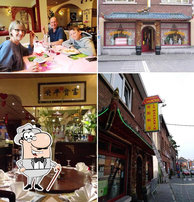 L’image de la extérieur et table à manger de Le Mandarin’s