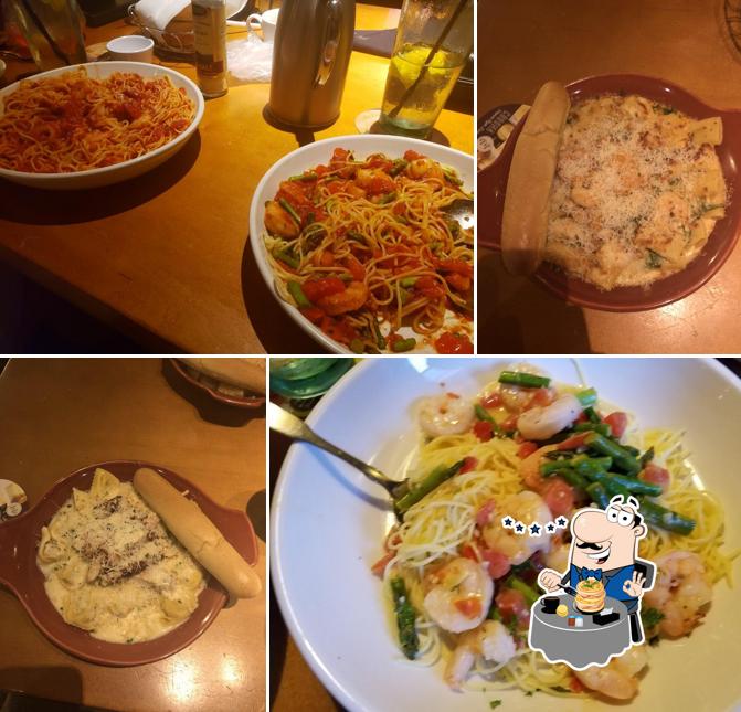 Food at Olive Garden Italian Restaurant