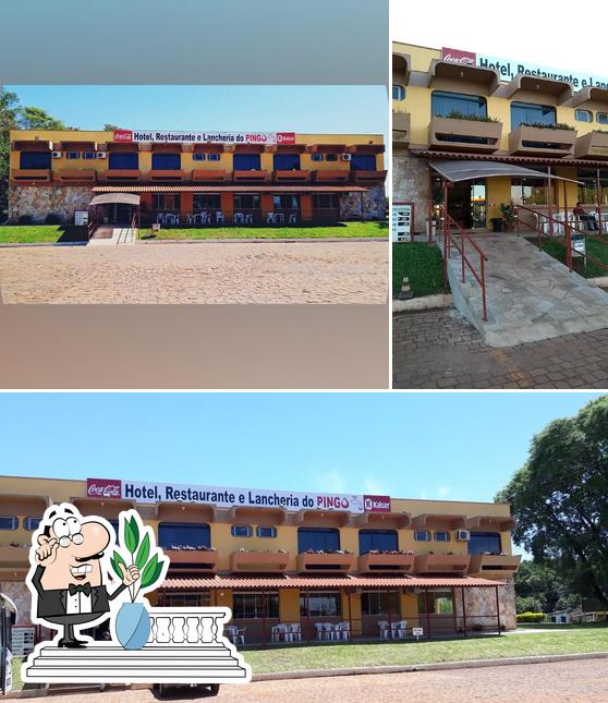 O exterior do Restaurante e Hotel do Pingo