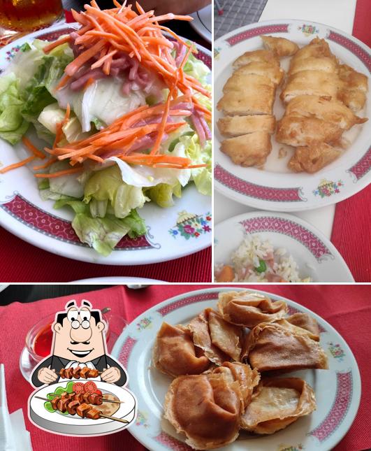 Comida en Restaurante Wok de Li