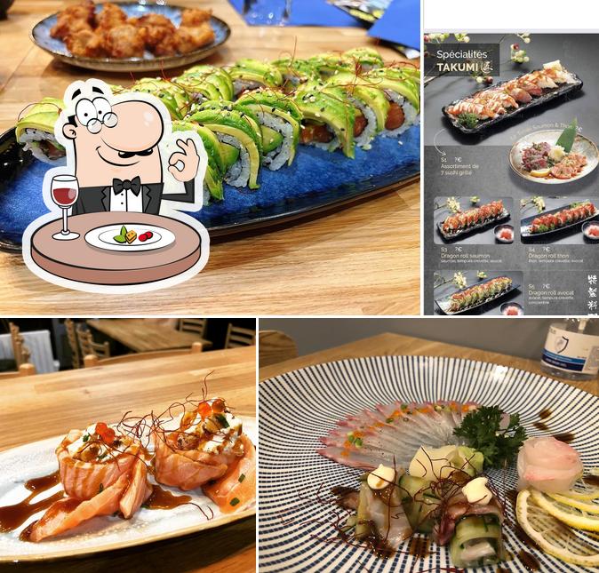 Еда в "Takumi Sushi Pro palaiseau restaurant japonais"