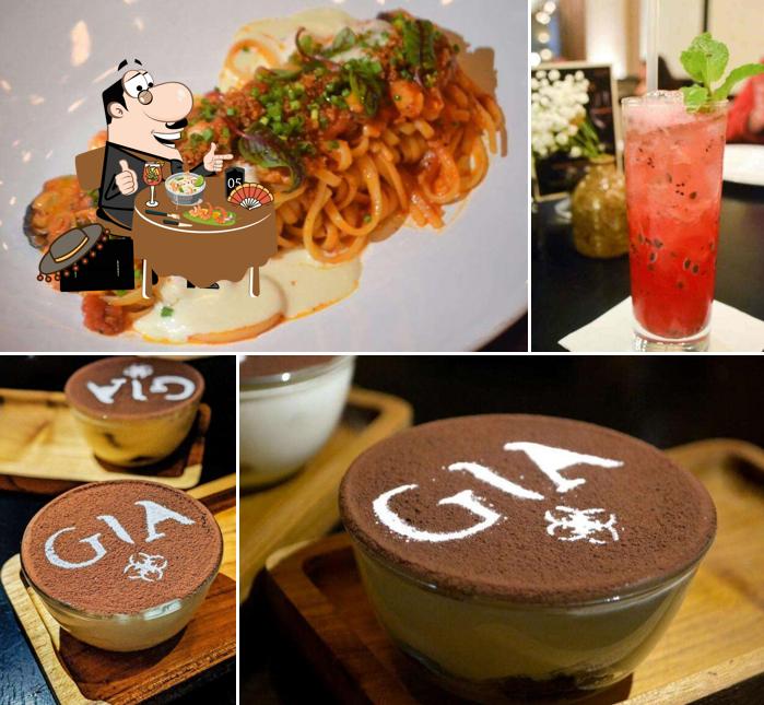 Spaghetti bolognese, tuna tartare and tiramisu at GIA