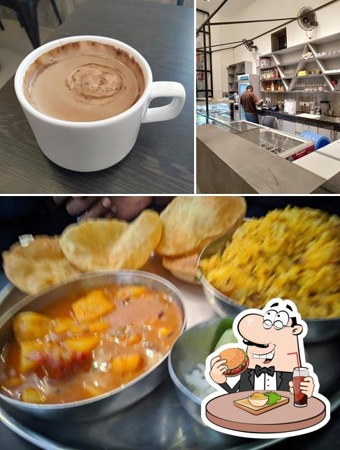 Get a burger at Le Chef Express