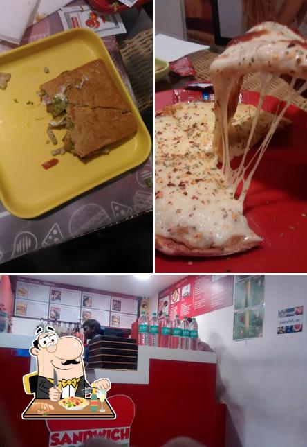 This is the photo displaying food and interior at Sandwich Square in Kotturpuram