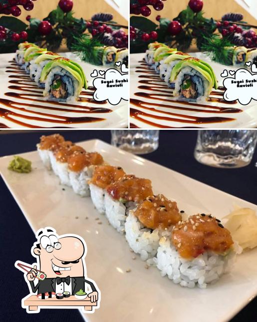 Scegli le diverse opzioni di sushi