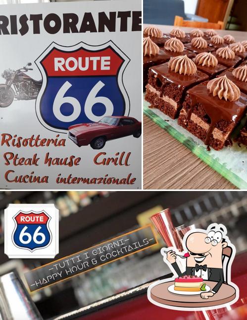 Ristorante Route 66 serve un'ampia varietà di dessert