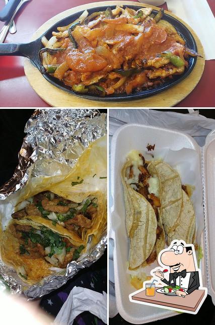 Food at El Burrito Mexicano
