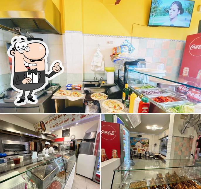 Dai un'occhiata agli interni di Halal Pizza & Kebab