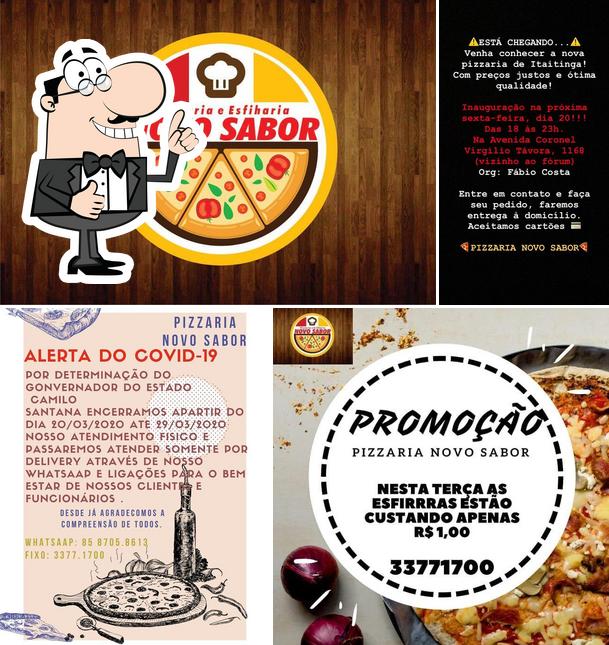 Look at the picture of Pizzaria Novo Sabor