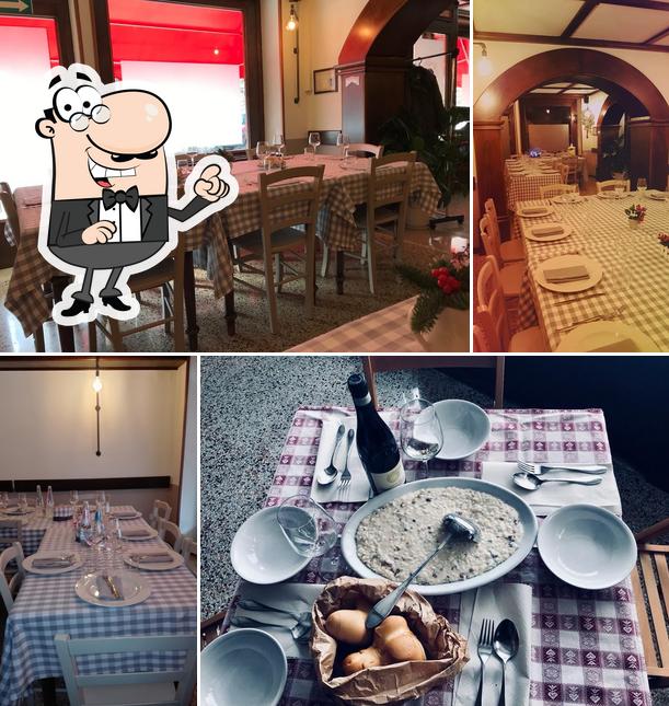 Gli interni di La Giarrettiera Osteria