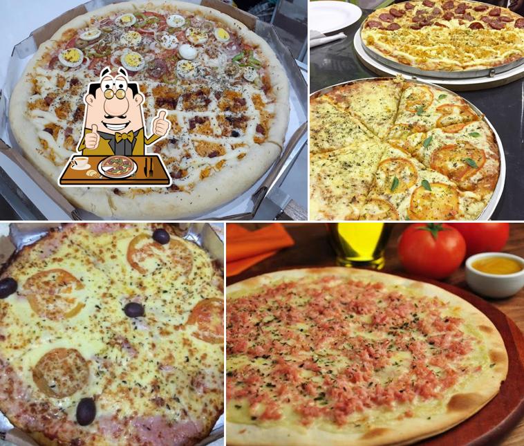 Escolha diferentes estilos de pizza