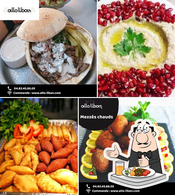 Еда в "Allo Liban"