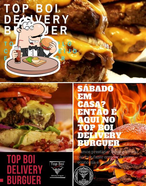 Experimente um hambúrguer no TOP BOI - delivery burguer