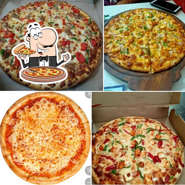 Pick various kinds of pizza