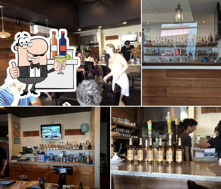 Las fotografías de barra de bar y interior en Verde Restaurant Lihue