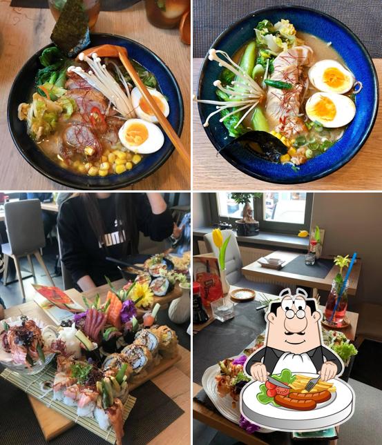 Еда в "Hiroshi Sushi & Ramen"