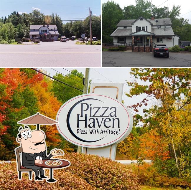 The exterior of Pizza Haven