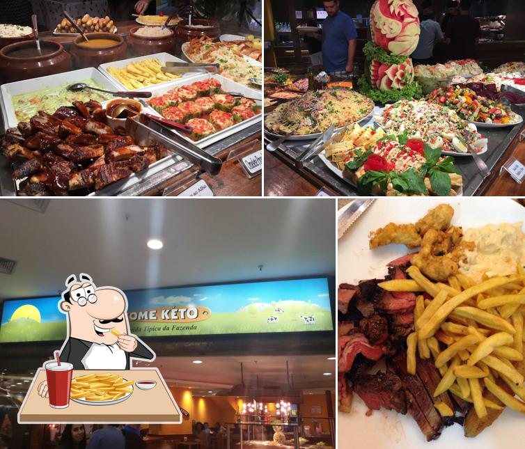 Experimente batatas fritas no Come Kéto Shopping Tijuca