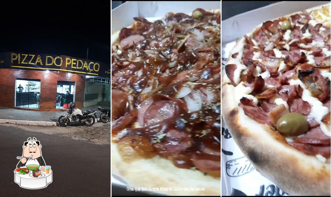 Sopa quente e azeda picante chinesa em Pizza do Pedaço