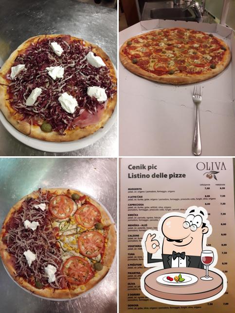 Essen im Pizzeria & Caffe Bar "Oliva"