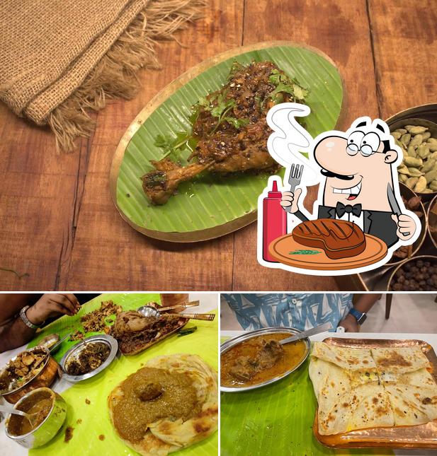 Meat dishes are offered by Anandha Vilas
