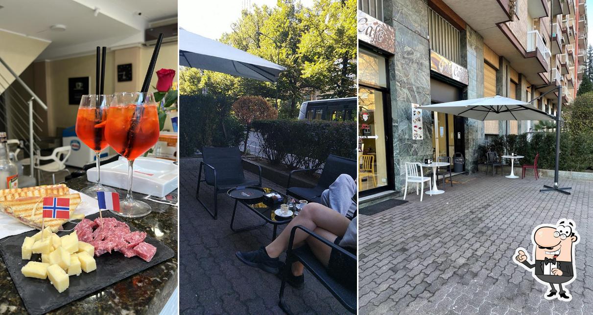 Gli interni di Gold caffè