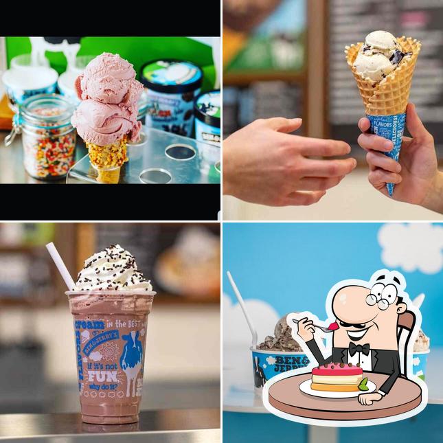 Ben & Jerry’s offers a variety of sweet dishes