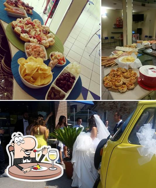 Check out the image displaying food and wedding at Blue Bar