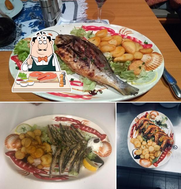 Restaurant Delphi serviert eine Speisekarte für Fischliebhaber