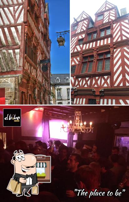L’image de la extérieur et comptoir de bar de El Teatro - Rennes’s