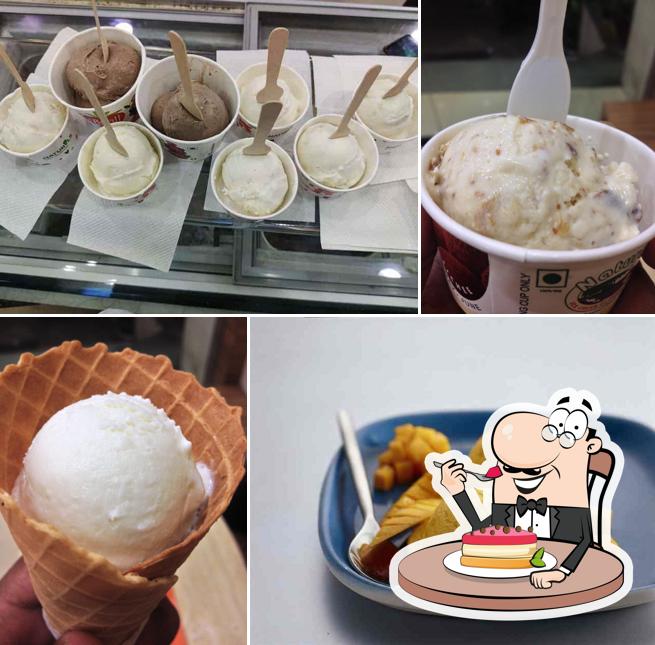 Natural Ice Cream serves a selection of desserts