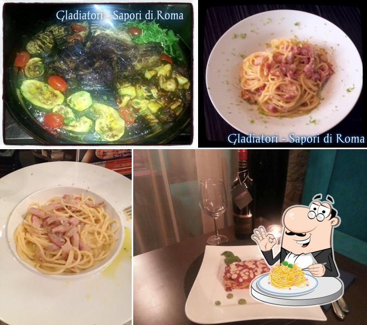 Spaghetti à la carbonara à Gladiatori - Sapori di Roma