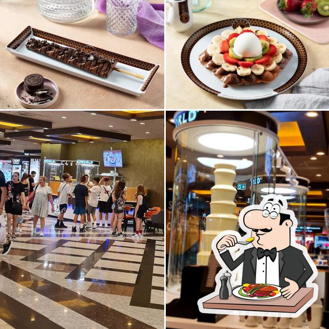 Las imágenes de comida y interior en Chocoworld
