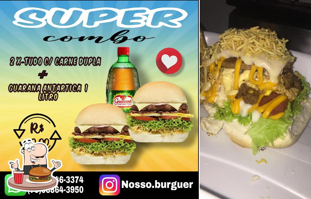 Delicie-se com um hambúrguer no Nosso Burguer