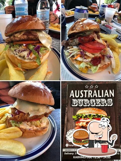 Treat yourself to a burger at Kangaroo Fast Food