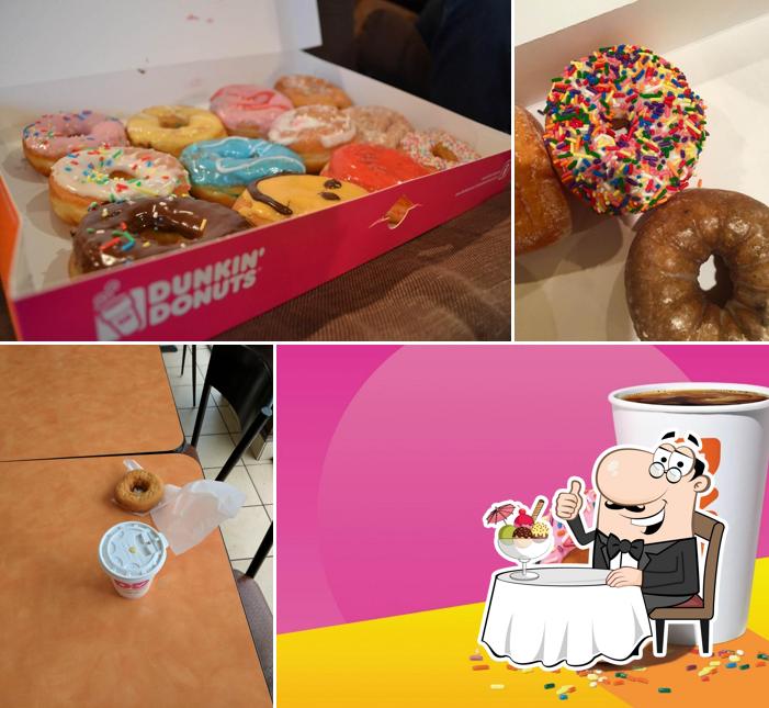 Dunkin' offers a selection of sweet dishes