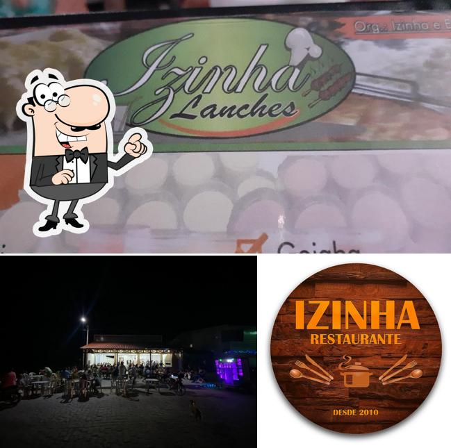 O exterior do Restaurante Izinha