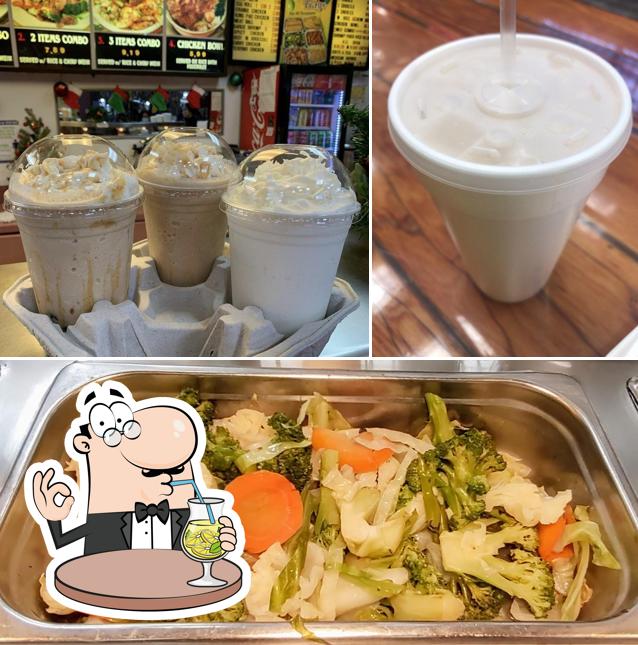 The image of Chinese Combo 1’s drink and food