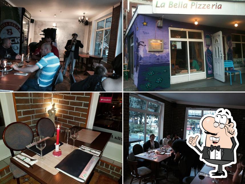 Die Inneneinrichtung von La Bella Pizzeria