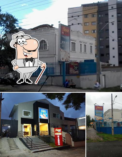 O exterior do Flavor Pizza