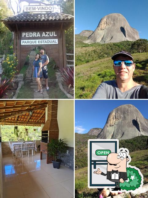 O exterior do Pedra azul