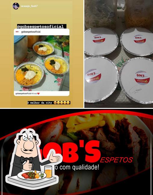 Comida em Gob's Espetos