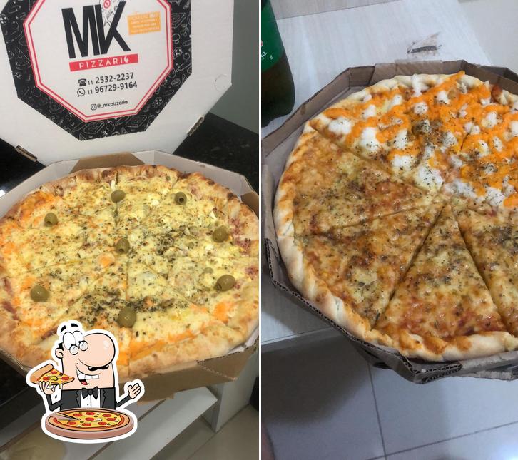 Experimente pizza no MK Pizzaria